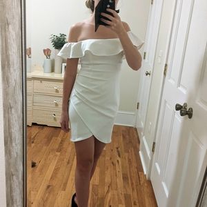Lulu's white off the shoulder dress